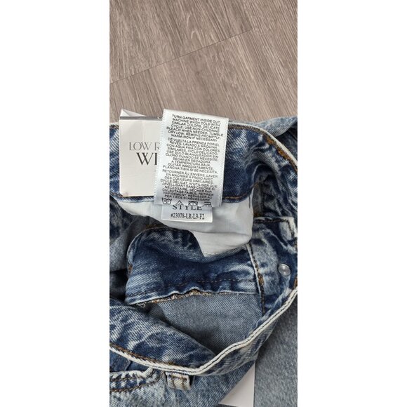 Simple Society Women Wide Leg Jeans Low Rise Blue Denim‎ Size 11/30 NWT - Picture 11 of 14